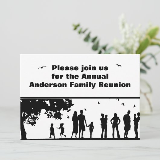 ブラックピクニックグラフィックファミリー懇親会 | ファミリ名 招待状 (スタンド正面)