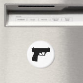ブラックピストル – 銃 マグネット (インサイチュ (食洗機))