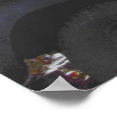 ブラックピックアップトラック ポスター (角)