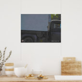 ブラックピックアップトラック ポスター (キッチン)