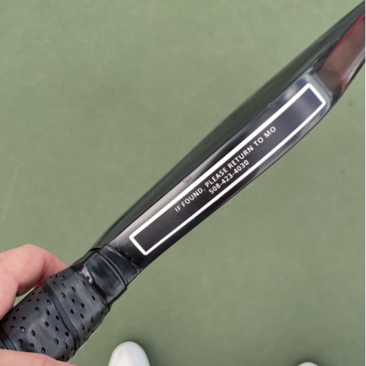 ブラックピックボールパドルエッジテープ名前をカスタムする氷 シール