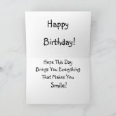 ブラックピットブル誕生日カード サンキューカード (内部)