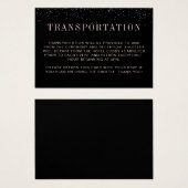 ブラックピモダンンク結婚の輸送カード (正面&裏面)