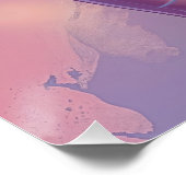 ブラックピンアップイースターバニーの耳 ポスター (コーナー)