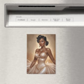 ブラックピンアップゴールデンガウン マグネット (インサイチュ (食洗機))