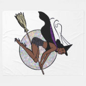 ブラックピンウィッチブランケット フリースブランケット (正面(横))