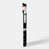 ブラックピンクさくらんぼ花エレガント柄 Case-Mate iPhoneケース (裏面 / 左)