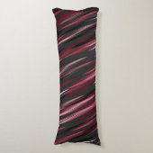 ブラックピンクとグレーのストリーク ボディピロー (正面縦)