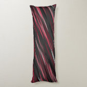 ブラックピンクとグレーのストリーク ボディピロー (裏面 (縦))