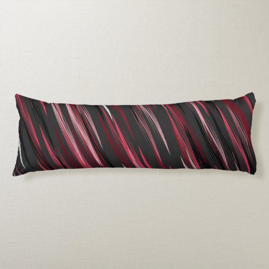 ブラックピンクとグレーのストリーク ボディピロー (正面)