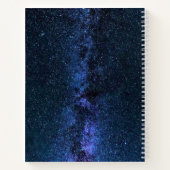 ブラックピンクの渦巻き型ノート ノートブック (裏面)