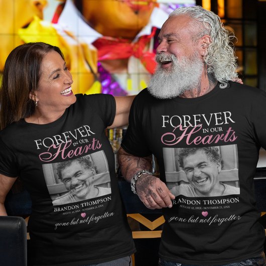 ブラックピンクの葬儀写真記念Tシャツ Tシャツ