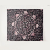 ブラックピンクアイマンダラ タペストリー (正面(横))