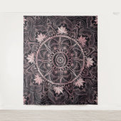ブラックピンクアイマンダラ タペストリー (正面)