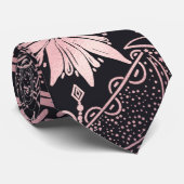 ブラックピンクアイマンダラ ネクタイ (ロール)