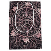 ブラックピンクアイマンダラ ミディアムペーパーバッグ (正面)