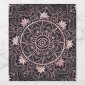 ブラックピンクアイマンダラ ワインラベル (シングルラベル)