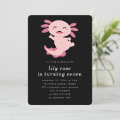 ブラックピンクアクソロトルバースデーパーティー 招待状 (スタンド正面)