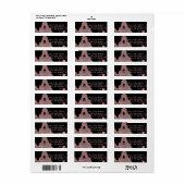 ブラックピンクエッフェルタワーヴィンテージ結婚パリ ラベル (フルシート)