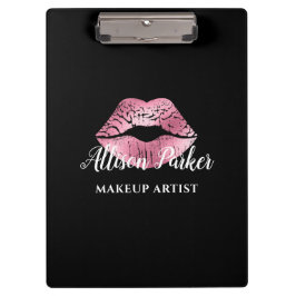 ブラックピンクキスリップメイクアップアーティスト クリップボード
