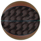 ブラックピンクグランジヴィンテージアメリカ国旗のパターン バスケットボール (正面)