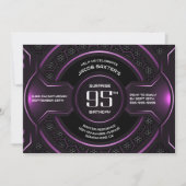 ブラックピンクサプライズ95thバースデーパーティー 招待状 (正面)