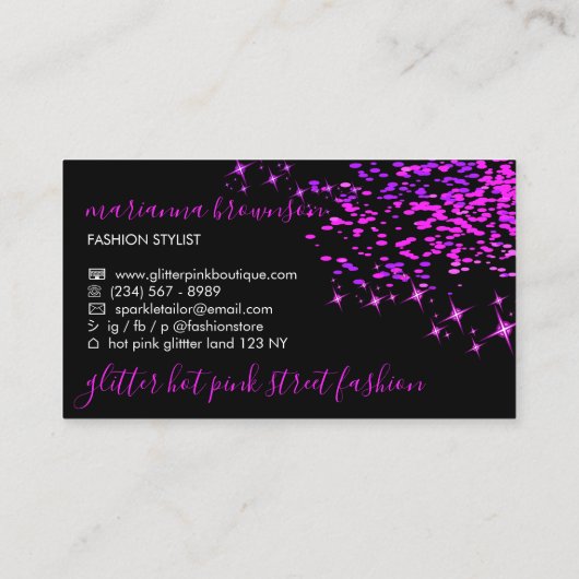 ブラックピンクテーラー裁縫機械糸キルティング 名刺 (裏面)