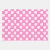 ブラックピンクバレーボールを調整する3組 ラッピングペーパーシート (正面2)