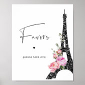 ブラックピンクパリミニマリストの好意を1つ取って下さい ポスター (正面)