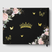 ブラックピンクパープル薄紫フローラキンセアニラ写真 ゲストブック (裏面)