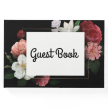 ブラックピンクフローラエレガントヴィンテージ