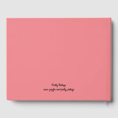 ブラックピンクフローラエレガントヴィンテージ ゲストブック (裏面)