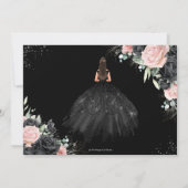 ブラックピンクフローラシルバーキンセアニェラXV Sweet 16 セーブザデート (裏面)