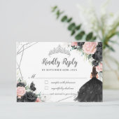 ブラックピンクフローラプリンセスシルバーキンセアニラ 出欠カード (スタンド正面)