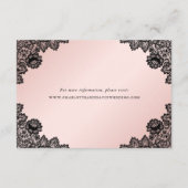 ブラックピンクフローラレ結婚ースの詳細情報 エンクロージャーカード (裏面)