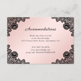 ブラックピンクフローラレ結婚ースの詳細情報 エンクロージャーカード