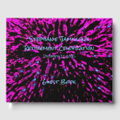 ブラックピンクブルーリタイアメントパーティーメモリ/ゲストブック ゲストブック (正面)