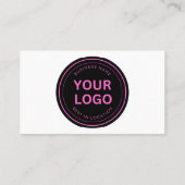 ブラックピンクホワイトカスタマイズ可能 名刺 (裏面)