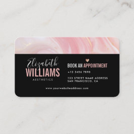 ブラックピンクマーブルー金ゴールド美しい美学ロイヤリティ& 名刺