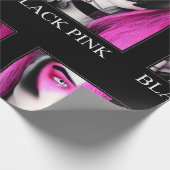 ブラックピンクラッピング紙 ラッピングペーパー (角)