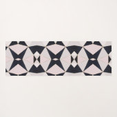 ブラックピンクローズ金ゴールド万華鏡のように千変万化するパターン幾何学 ヨガマット (裏面(横))