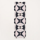 ブラックピンクローズ金ゴールド万華鏡のように千変万化するパターン幾何学 ヨガマット (正面)