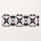 ブラックピンクローズ金ゴールド万華鏡のように千変万化するパターン幾何学 ヨガマット (正面(横))