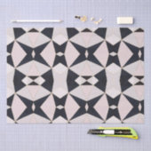 ブラックピンクローズ金ゴールド万華鏡のように千変万化するパターン幾何学 薄葉紙 (クラフト)