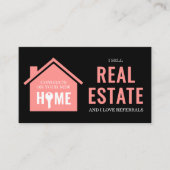 ブラックピンク不動産売買 Realtor 名刺 (正面)
