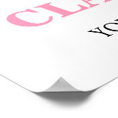 ブラックピンク卒業パーテカスタムィー20x30 ポスター (角)