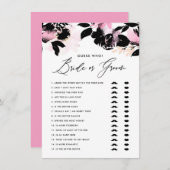 ブラックピンク彼は彼女は花嫁または新郎のゲームを言った エンクロージャーカード (正面/裏面)