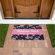 ブラックピンク桜花、パターンデザイン、ようこそ