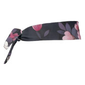 ブラックピンク桜花、パターンデザイン、 タイヘッドバンド (回転270)