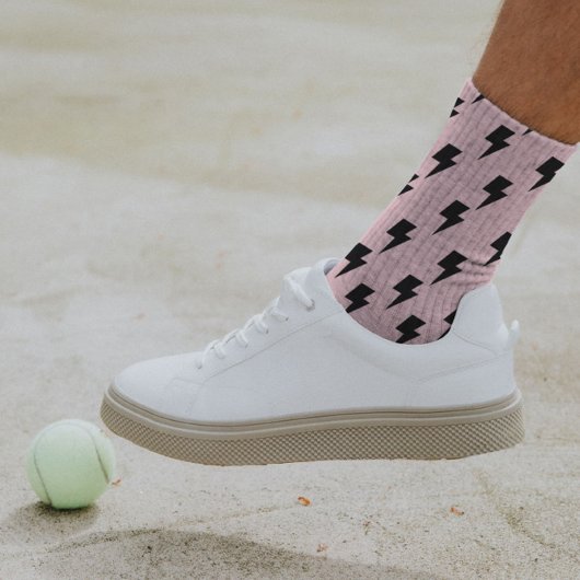 ブラックピンク稲妻Y2Kインディソックスはっきりした心地よい ソックス